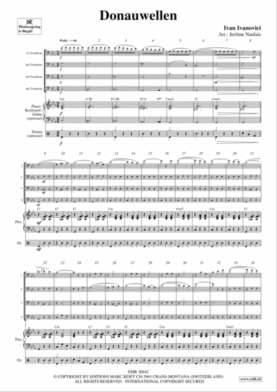 Donauwellen Trombone Quartet scores gallery preview page 3