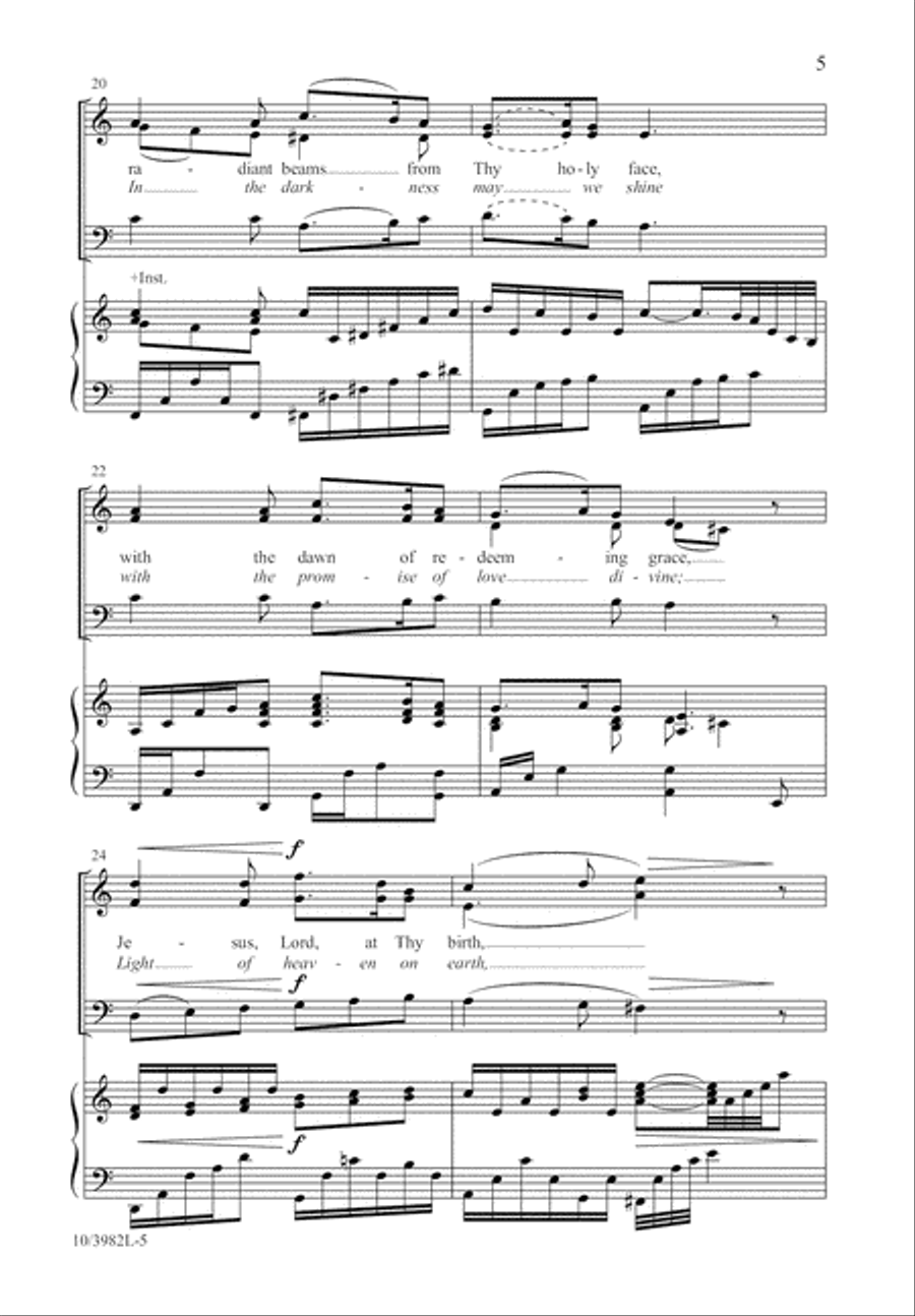 Silent Night, Holy Night 3-Part scores gallery preview page 6
