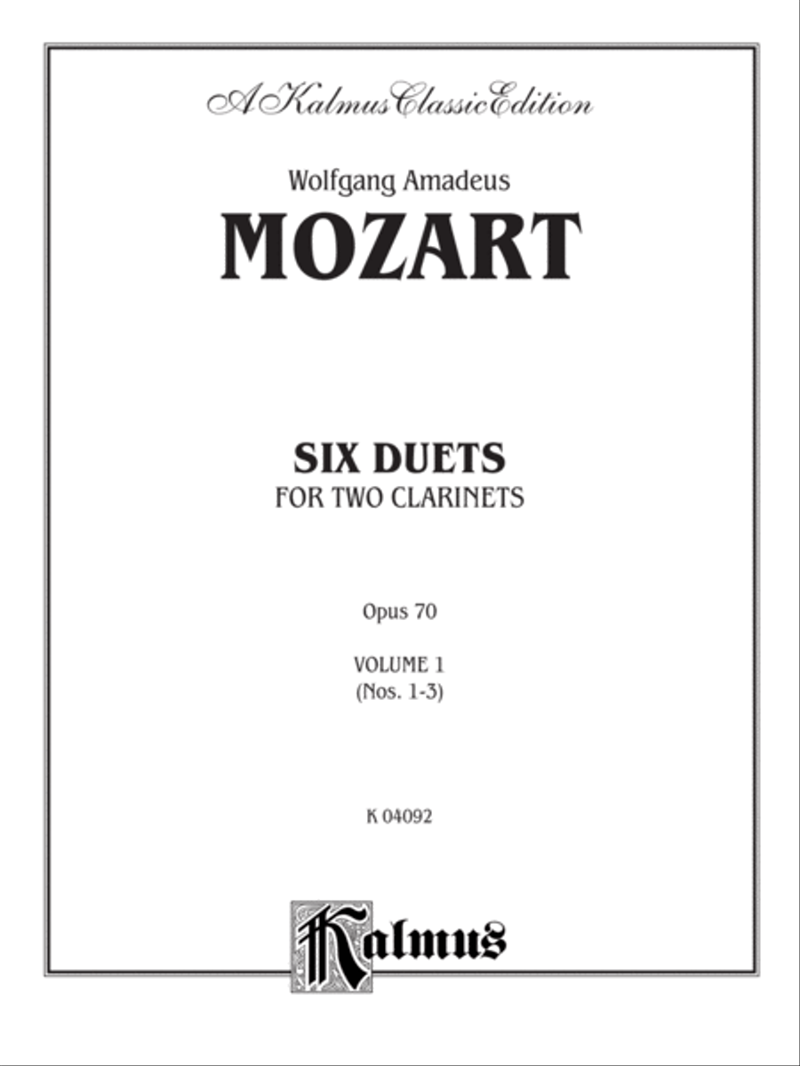 Six Duets, Volume 1 Clarinet Duet scores gallery preview page 2