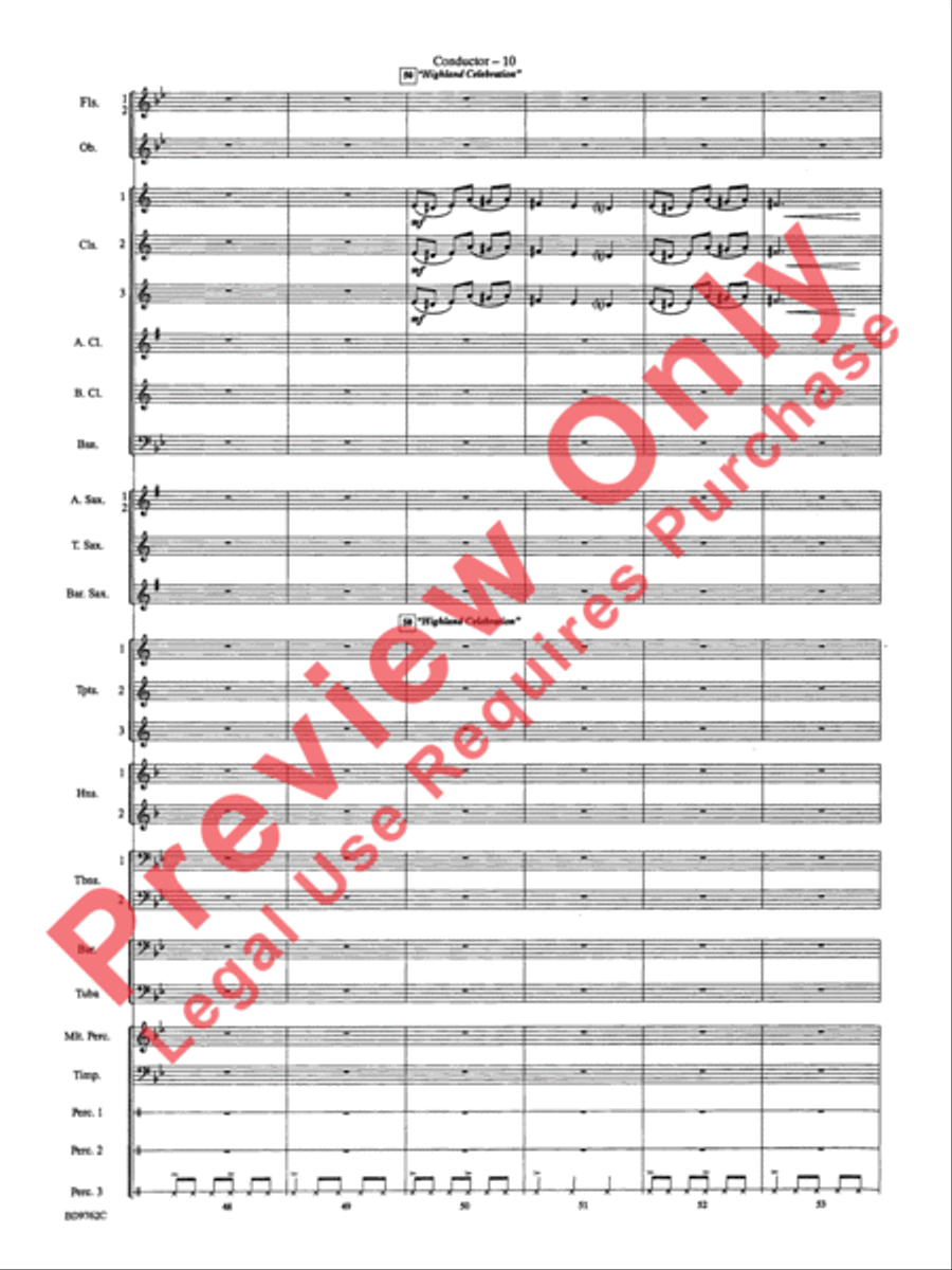 By Loch and Mountain Concert Band scores gallery preview page 13