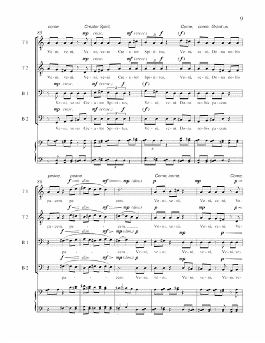 Veni, Creator Spiritus Veni, Creator Spiritus A Cappella scores gallery preview page 7