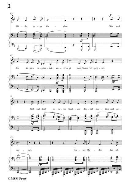 Schubert-Lied eines Schiffers an die Dioskuren,in F Major,Op.65 No.1,for Voice and Piano image number null