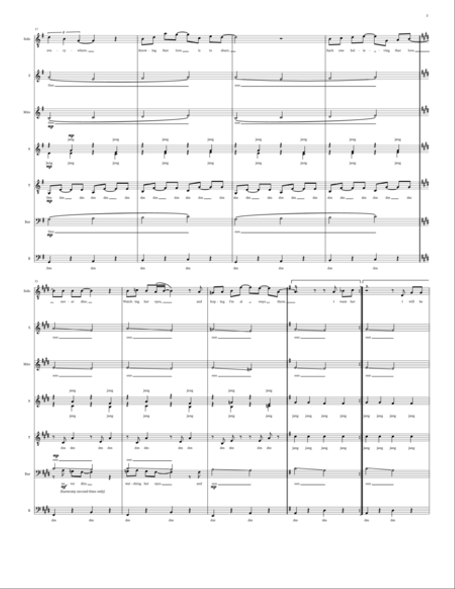 Here, There And Everywhere Choir scores gallery preview page 3