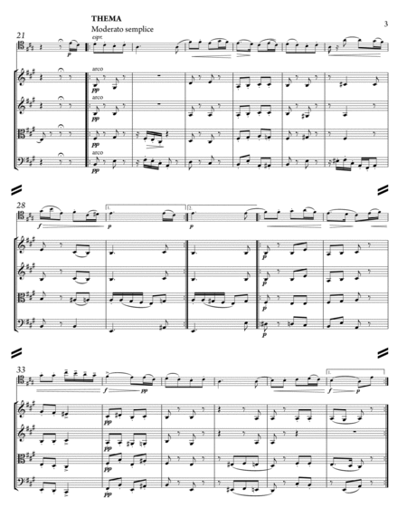 Tchaikovsky - "Rococo" Variations (ver. Fitzenhagen) for string quartet and cello solo