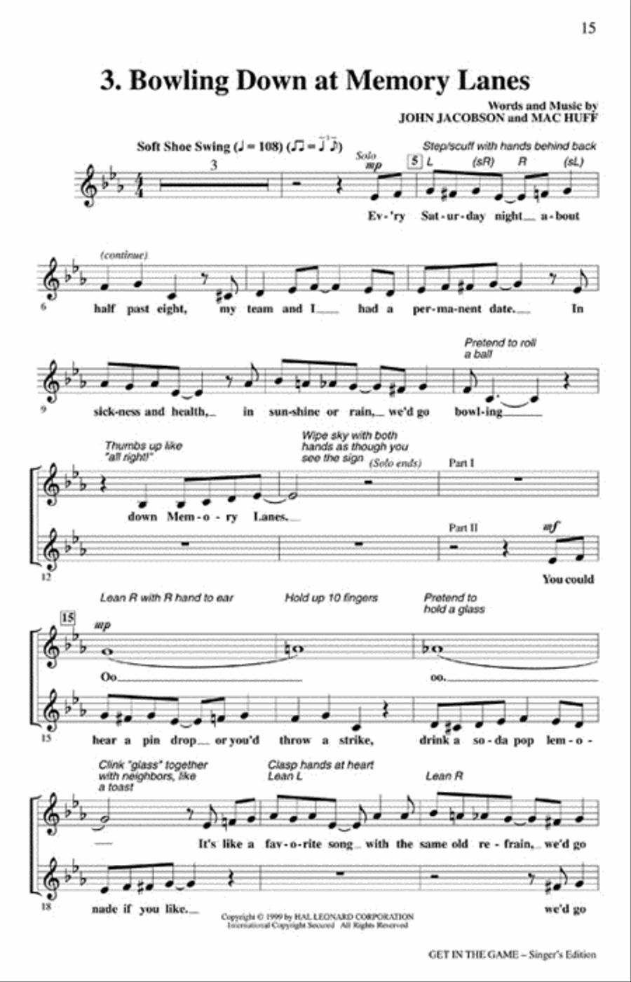 Get in the Game - Teacher's Edition Choir scores gallery preview page 3