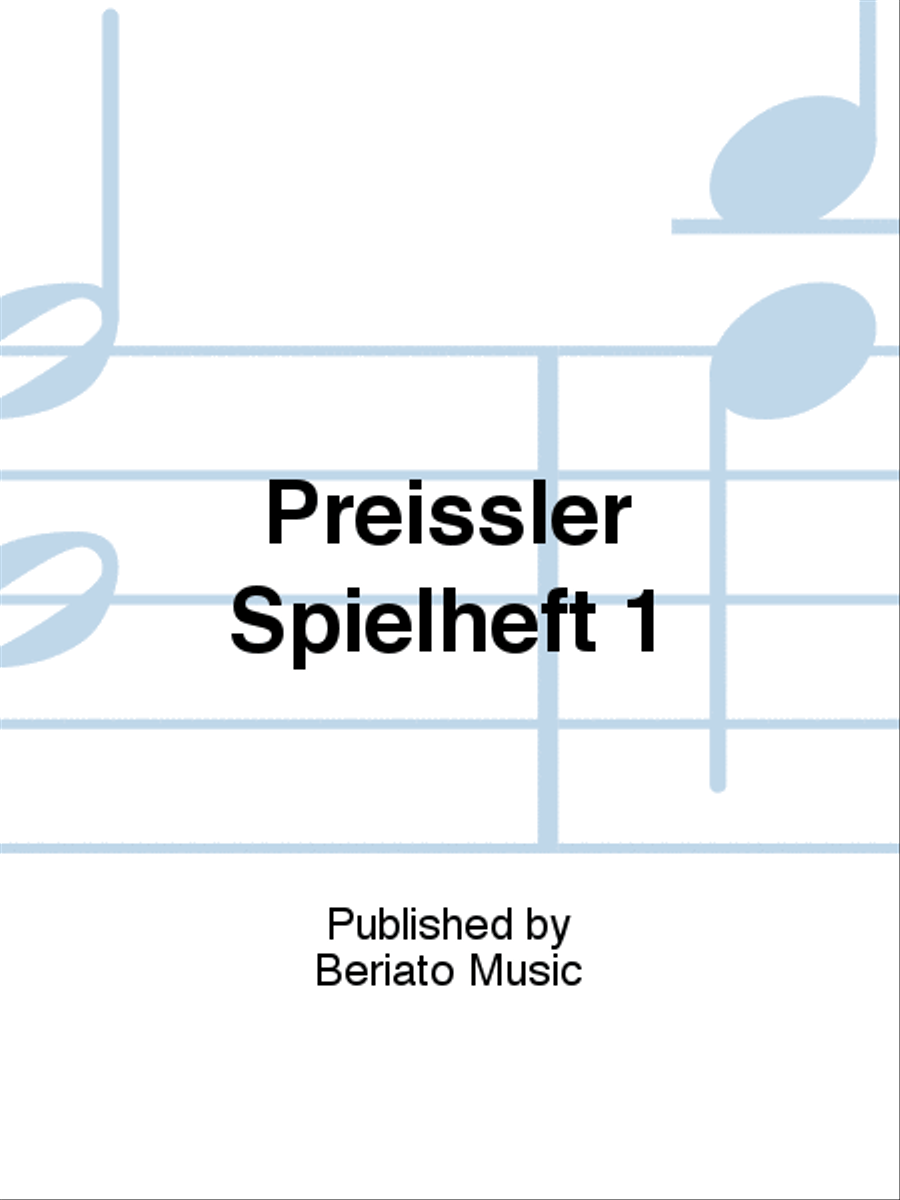 Preissler Spielheft 1 Accordion scores gallery preview page 1