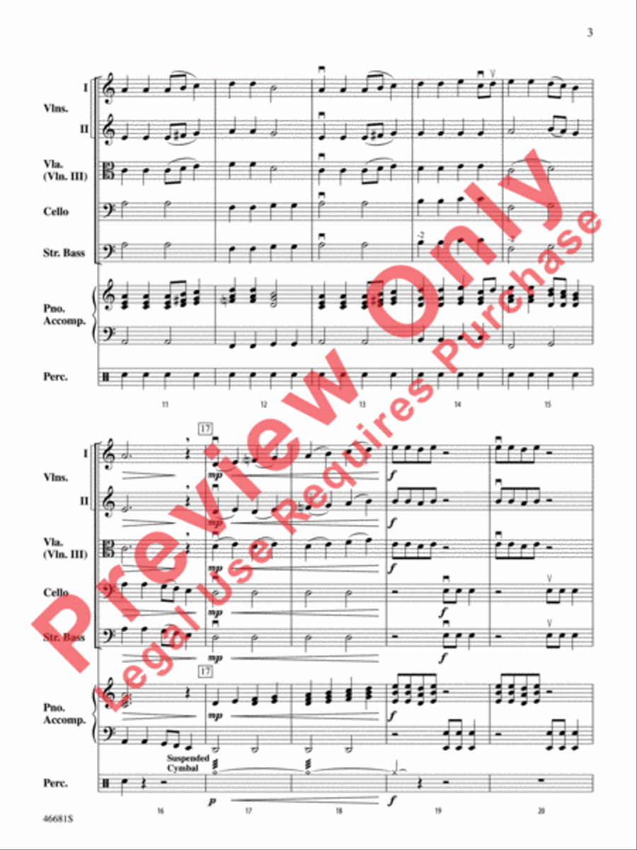 Barnburner String Orchestra scores gallery preview page 4