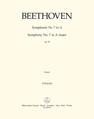 Book cover for Symphony, No. 7 A major, Op. 92