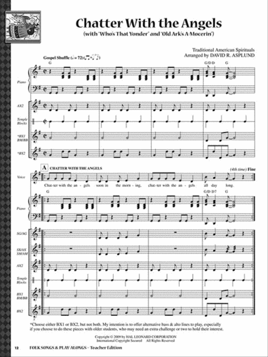 Folk Songs & Play-Alongs Choir scores gallery preview page 4