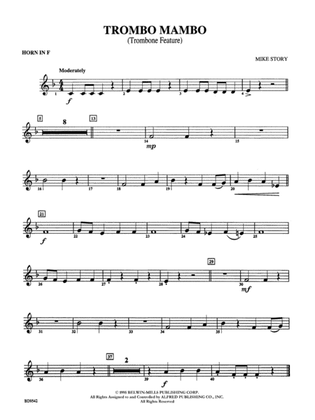 Trombo Mambo (Trombone Feature): 1st F Horn