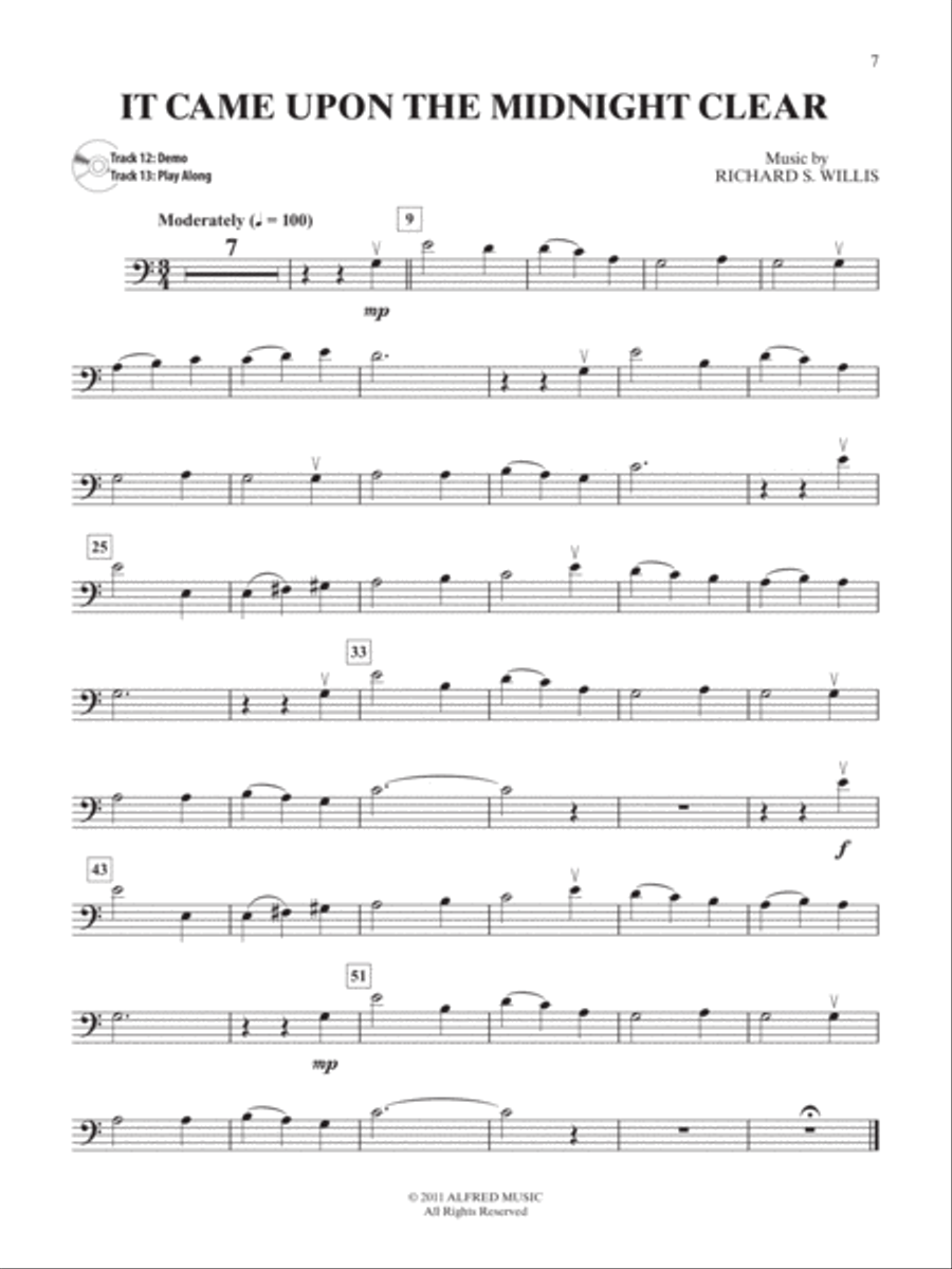 Easy Christmas Carols Instrumental Solos for Strings String Orchestra scores gallery preview page 7