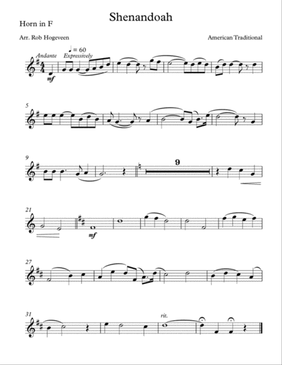 Shenandoah For Brass Trio Brass Trio scores gallery preview page 4