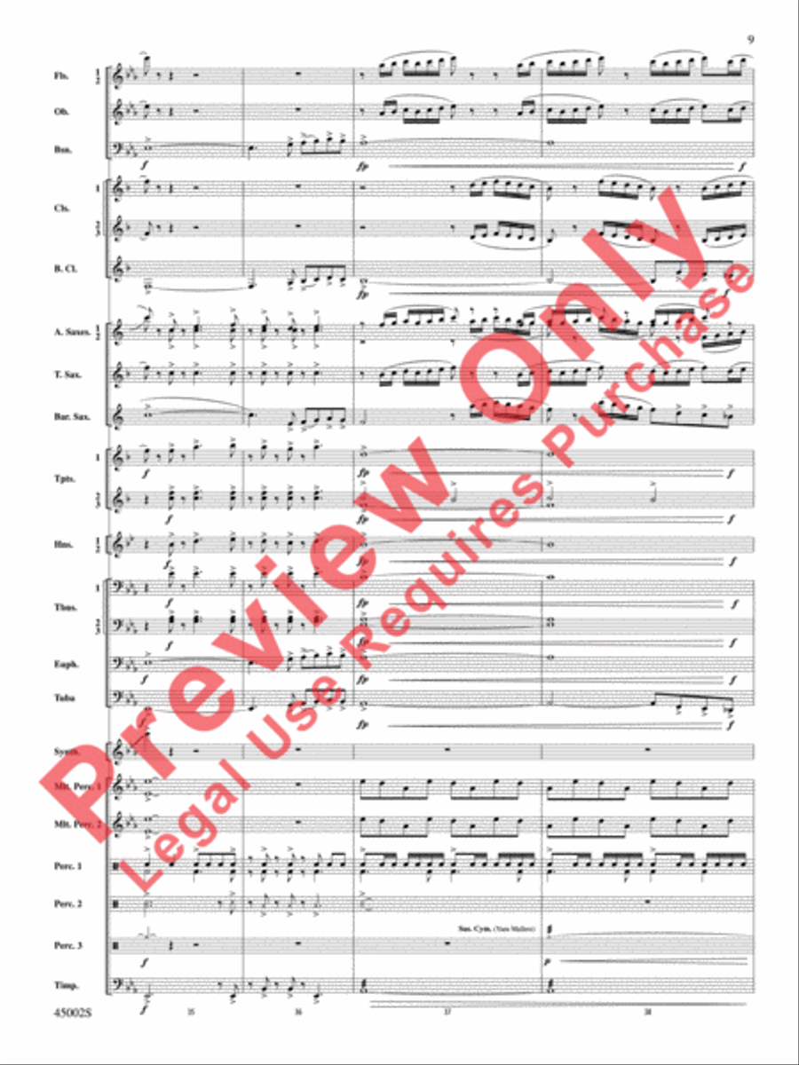 Winds of Change Concert Band scores gallery preview page 10