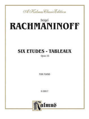 Book cover for Etudes Tableaux, Op. 33