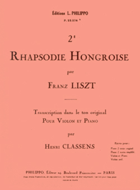 Rhapsodie hongroise, No. 2