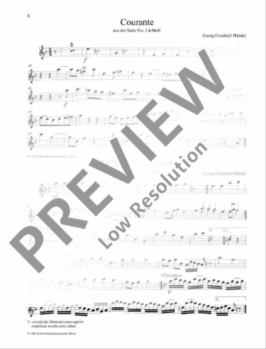 Quartet movements Alto Recorder scores gallery preview page 7