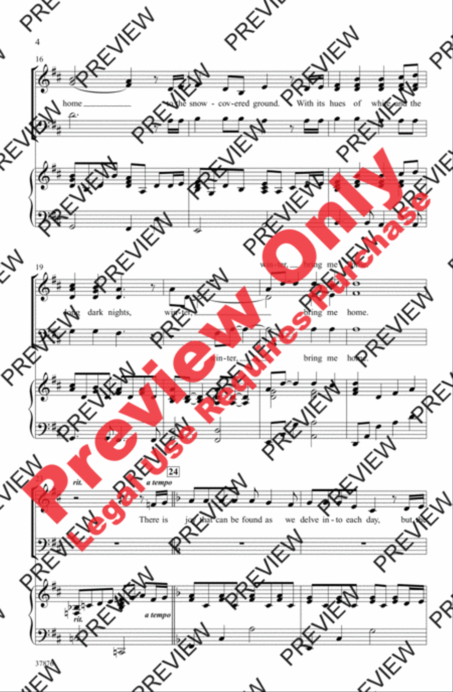 Winter, Bring Me Home 3-Part scores gallery preview page 4