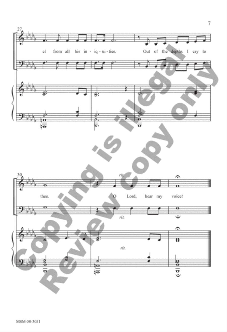 Out of the Depths 4-Part scores gallery preview page 6