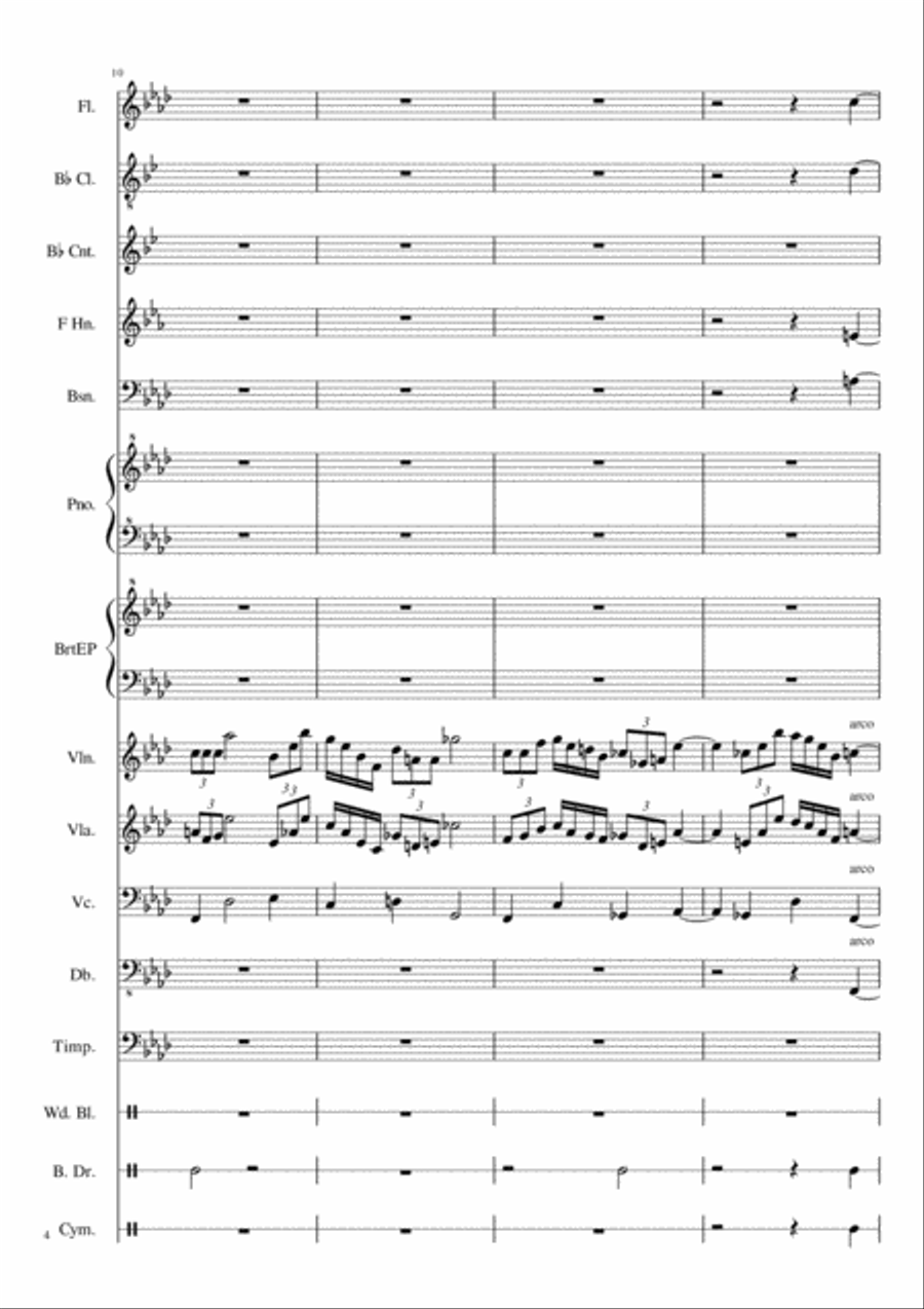 Neophony ~ First Movement Chamber Orchestra scores gallery preview page 4