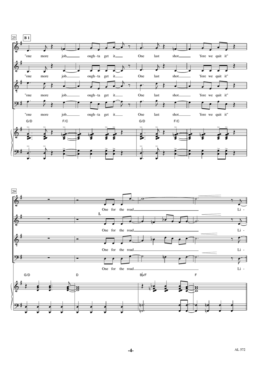 Lido Shuffle 4-Part scores gallery preview page 4