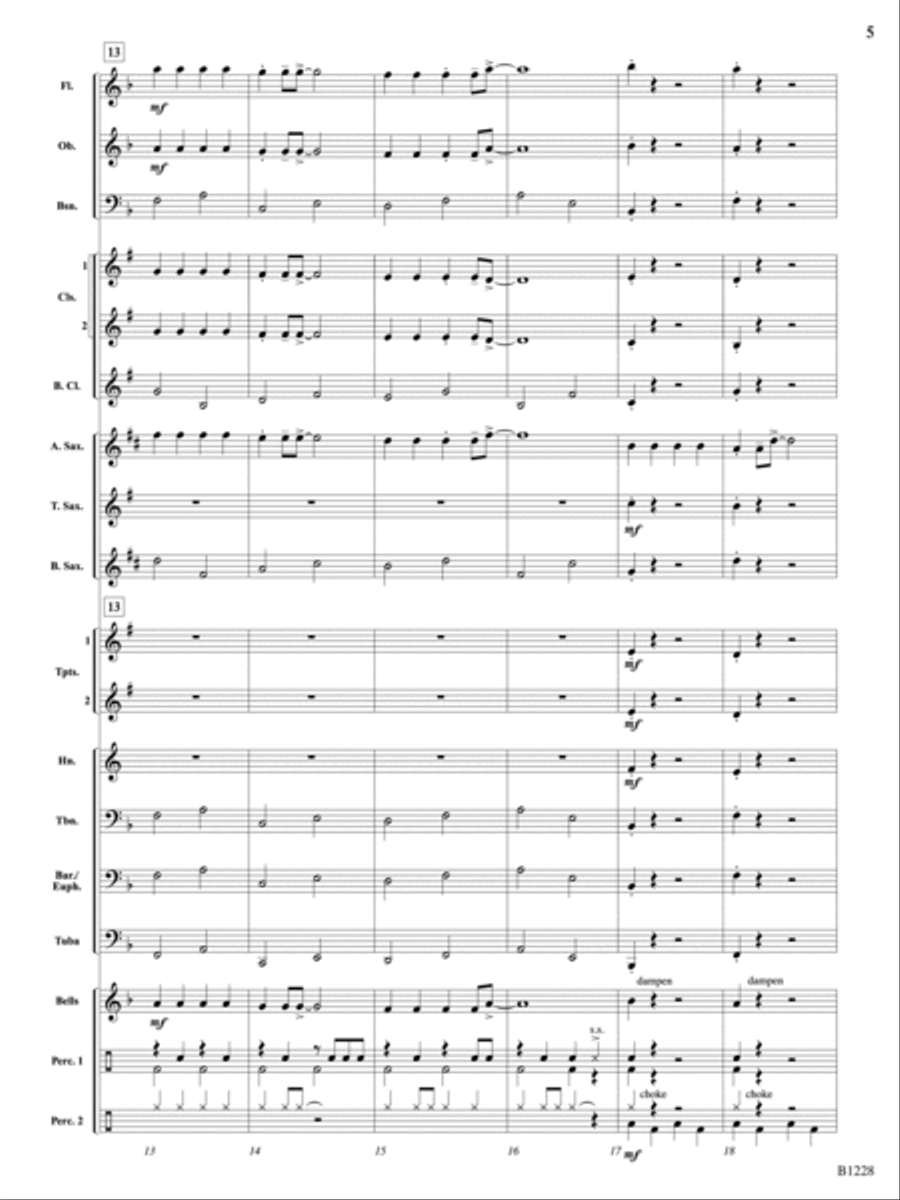 Jolly Alto Saxophones: Score Concert Band scores gallery preview page 5