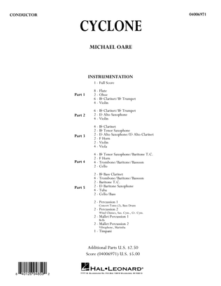 Book cover for Cyclone - Conductor Score (Full Score)