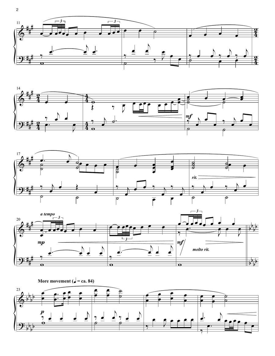 For The Beauty Of The Earth Piano Solo scores gallery preview page 2