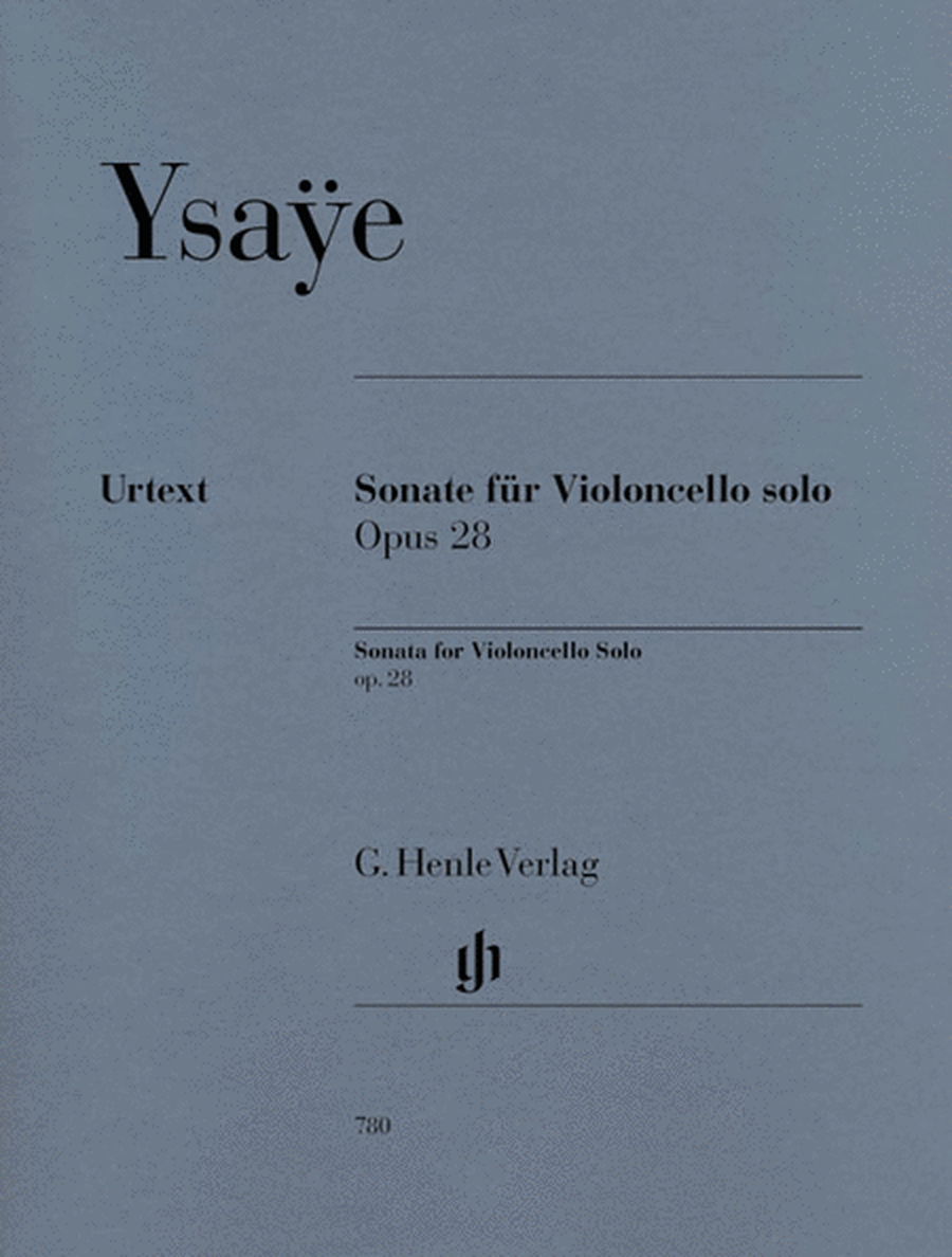 Sonata, Op. 28 - for Violoncello solo
