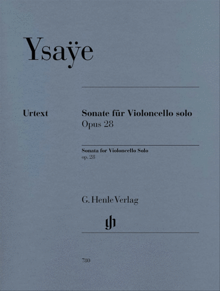 Sonata, Op. 28 - for Violoncello solo Cello Solo scores gallery preview page 1