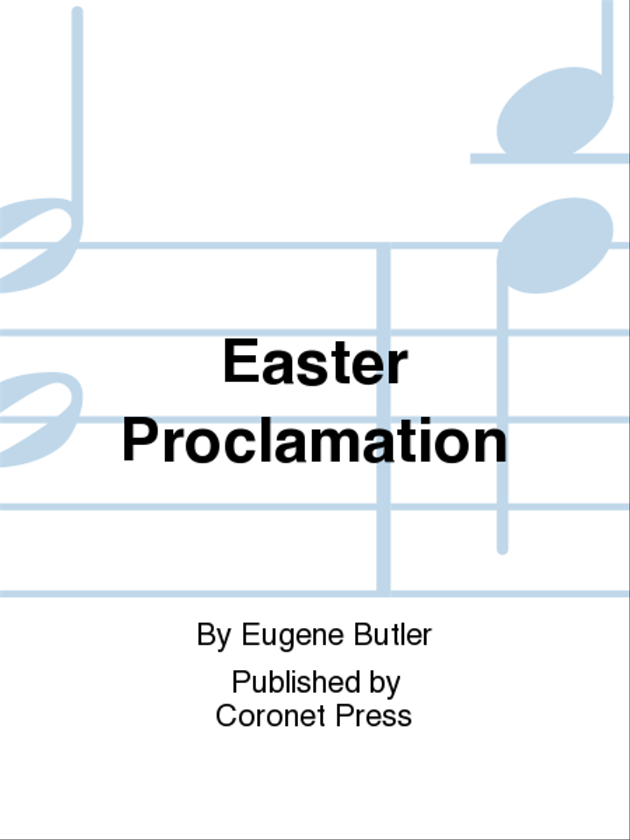 Easter Proclamation Easter Proclamation Trombone scores gallery preview page 1