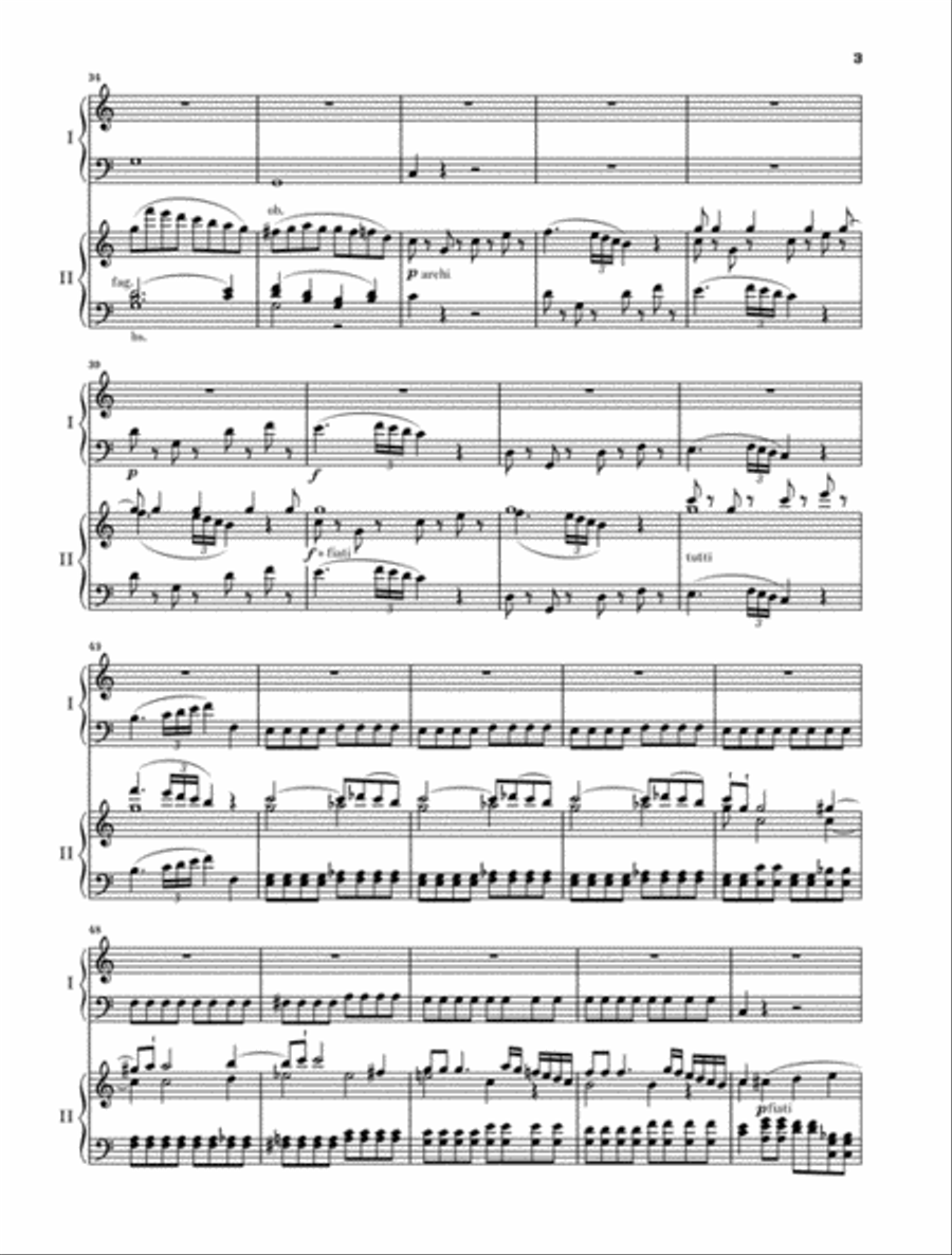 Concerto for Piano and Orchestra C Major K.467 Piano Solo scores gallery preview page 4