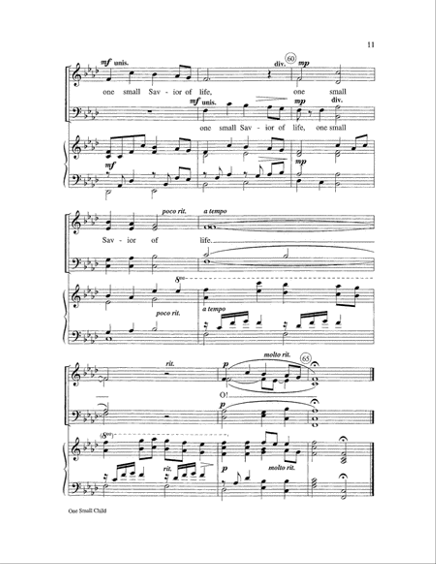One Small Child Choir scores gallery preview page 11