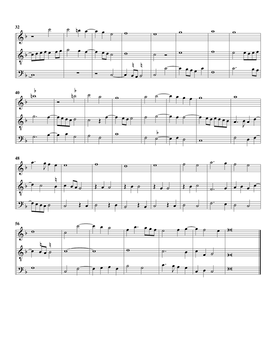 14. Fortuna desperata (arrangement for 3 recorders) Recorder scores gallery preview page 2
