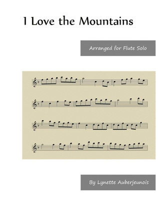 Book cover for I Love the Mountains - Flute Solo