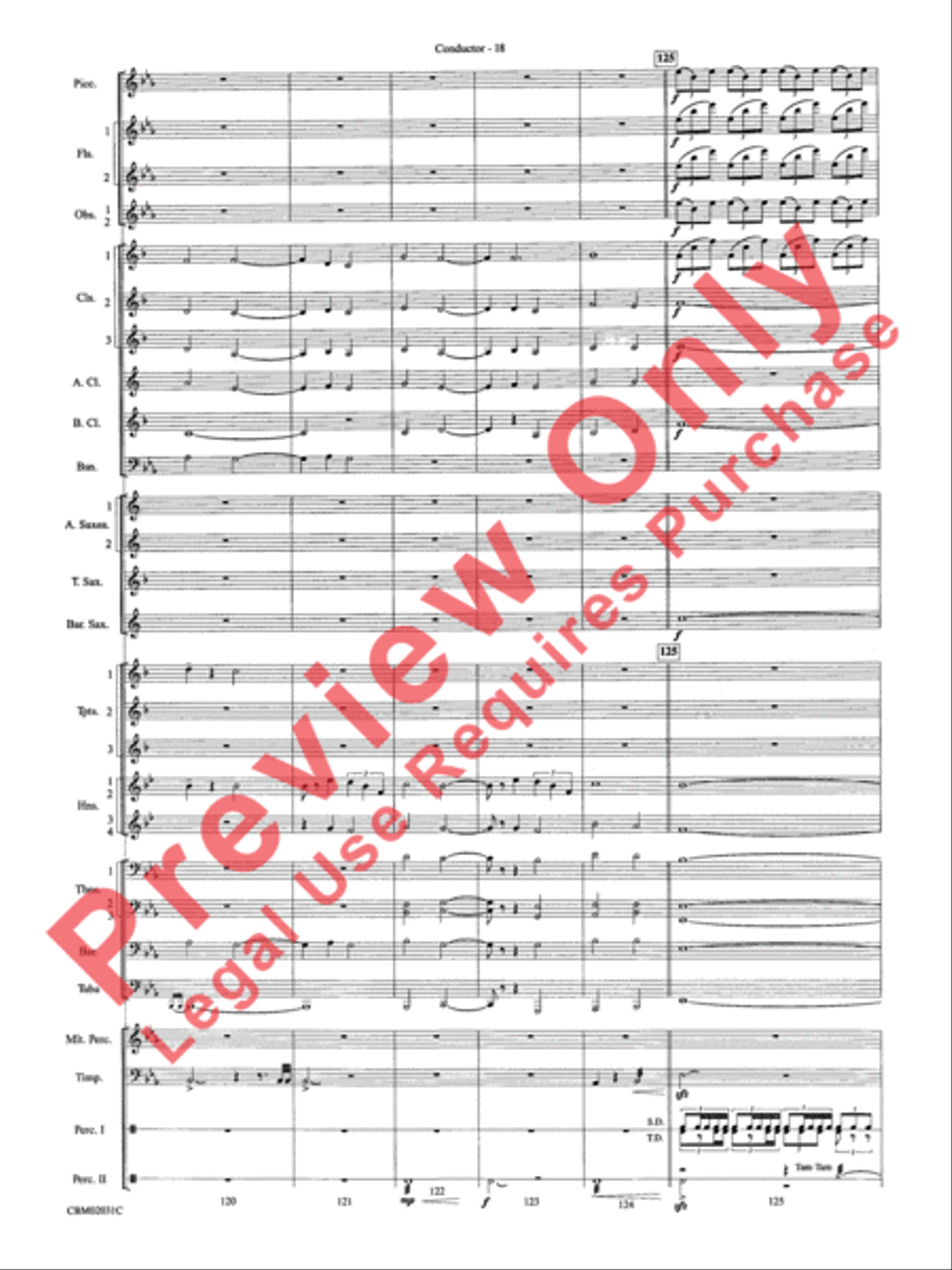 Band of Brothers, Symphonic Suite from Concert Band scores gallery preview page 21
