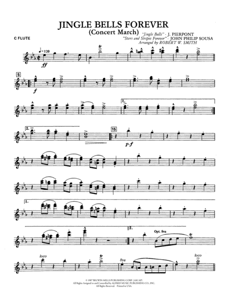 Jingle Bells Forever (Concert March): Flute
