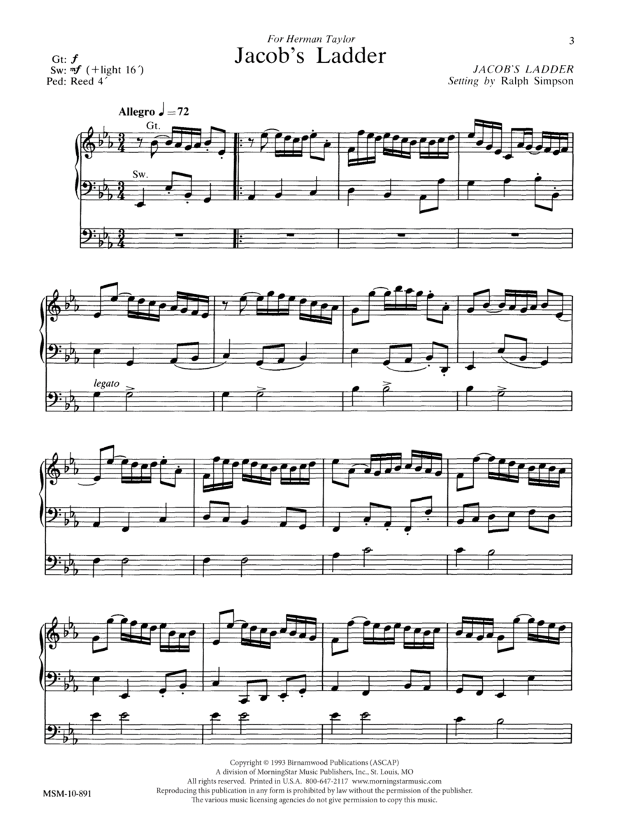 Two Spirituals for Organ Two Spirituals for Organ Organ Solo scores gallery preview page 1