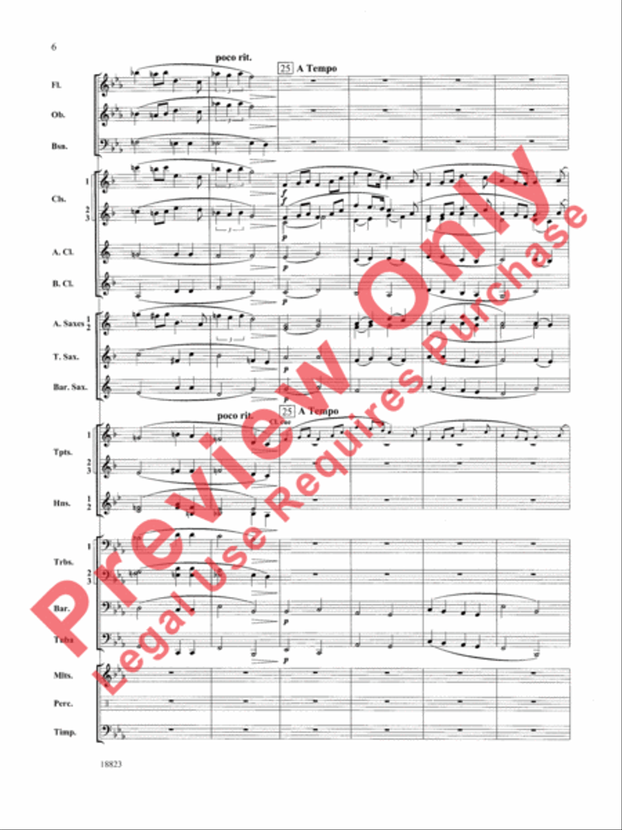 An Irish Ayre for Winds Concert Band scores gallery preview page 7