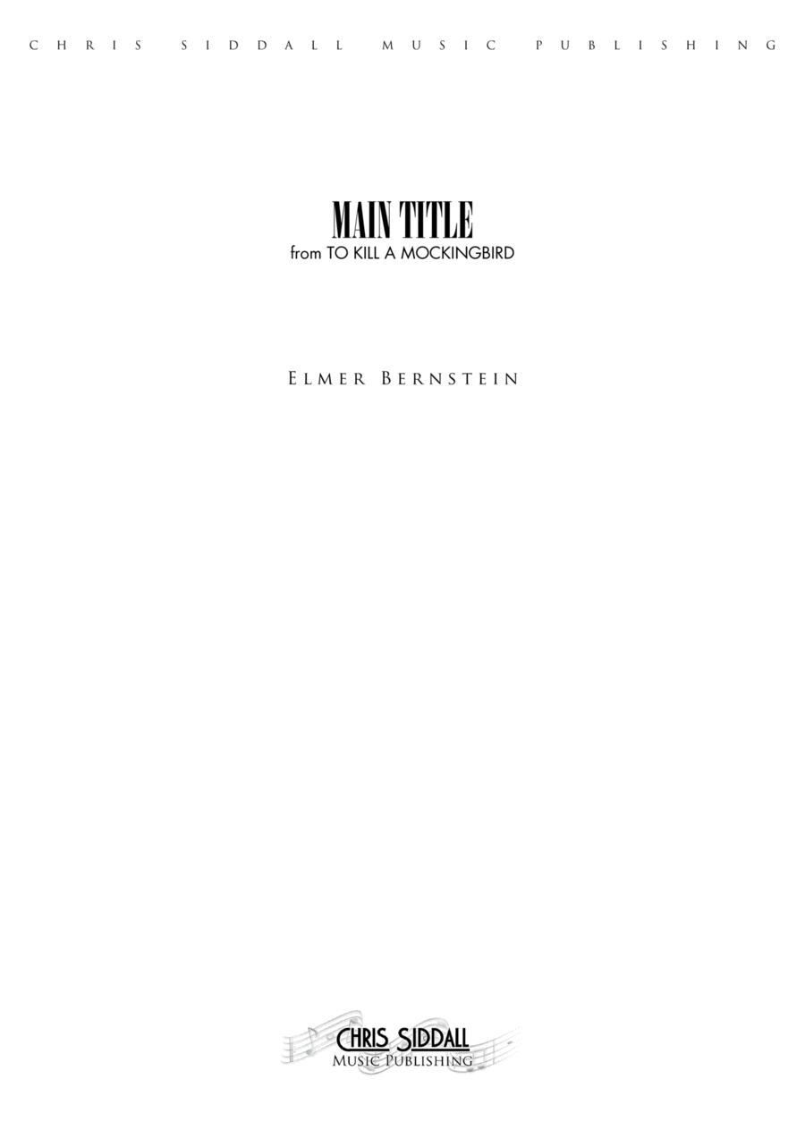 To Kill A Mockingbird - Main Title Full Orchestra scores gallery preview page 1