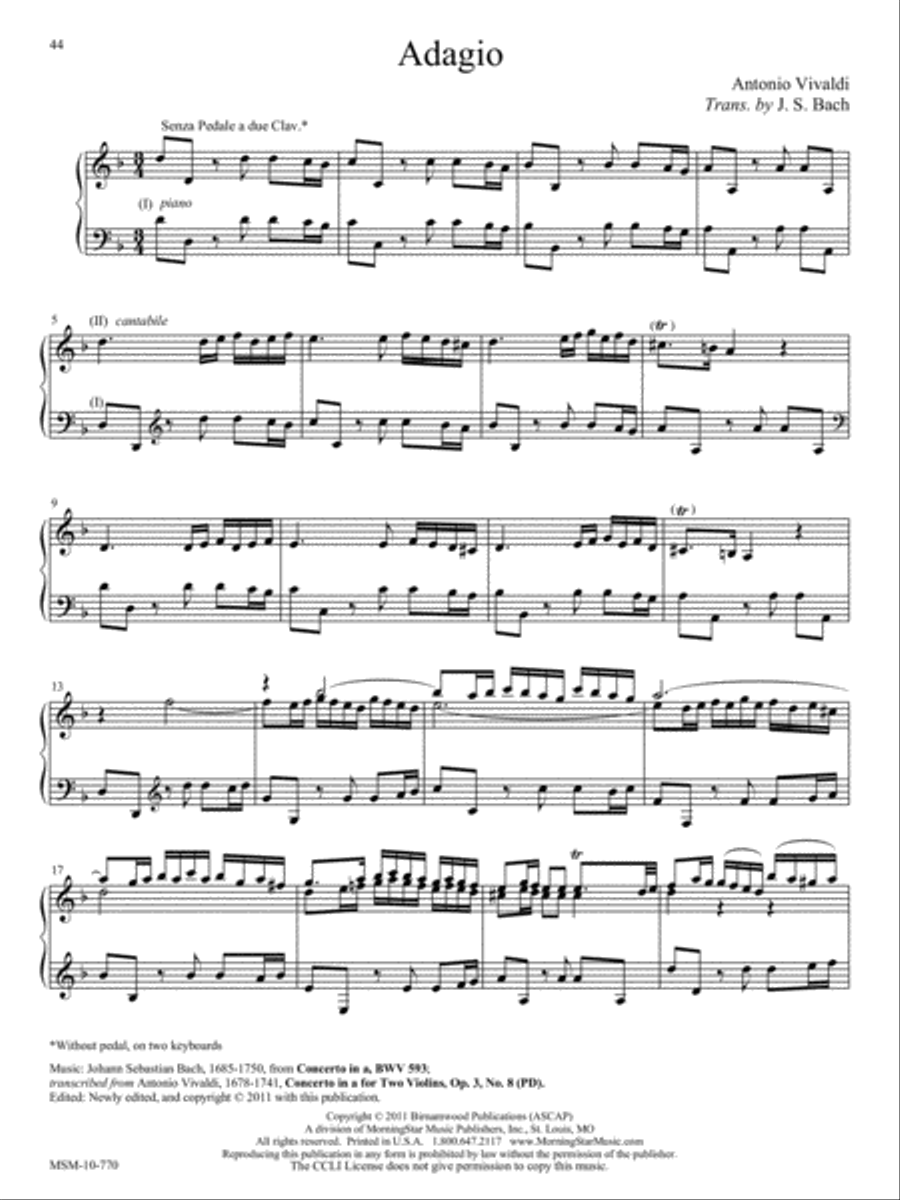 17th and 18th Century Organ Voluntaries for Manuals and Manuals with Pedal Points Organ scores gallery preview page 12