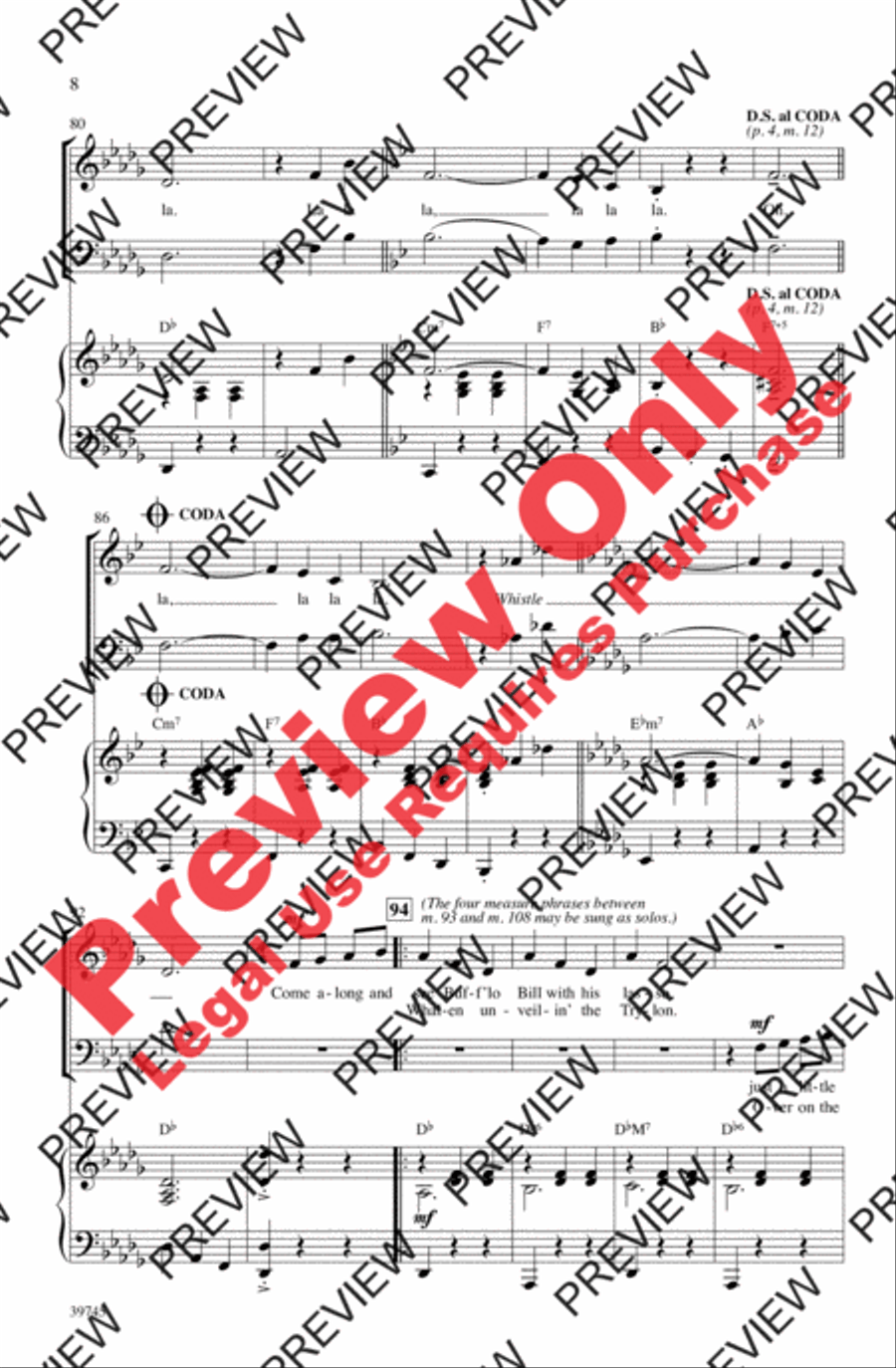 Lydia, the Tattooed Lady Lydia, the Tattooed Lady 3-Part scores gallery preview page 8