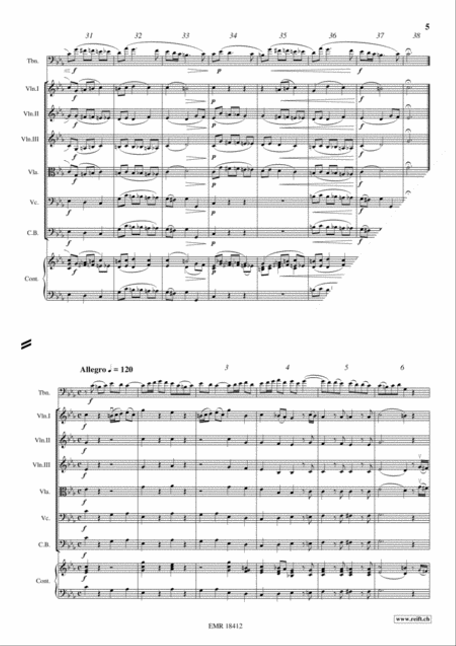 Sonata in C minor String Orchestra scores gallery preview page 5