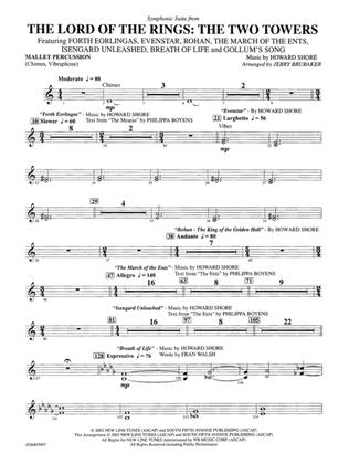 The Lord of the Rings: The Two Towers, Symphonic Suite from: Mallets