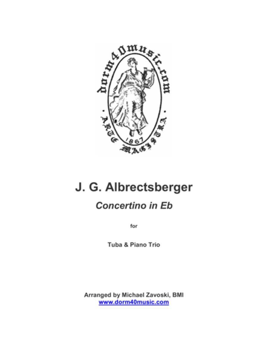 Concertino in Eb for Tuba & Piano Trio image number null