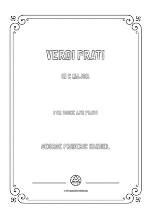 Book cover for Handel-Verdi prati in C Major,for Voice and Piano