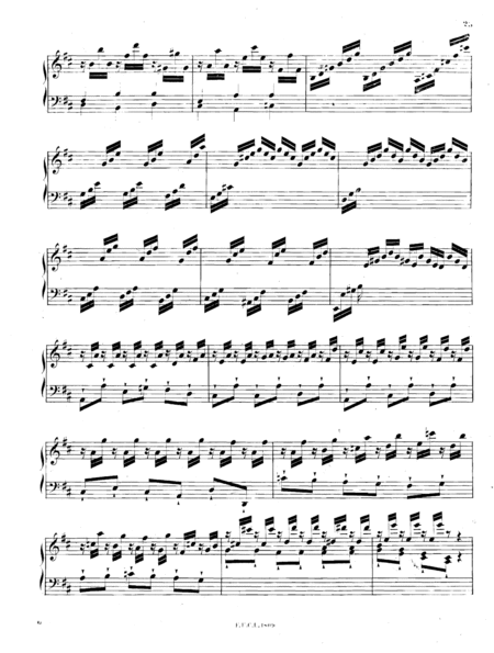 Bach Rondo in D major, H.261