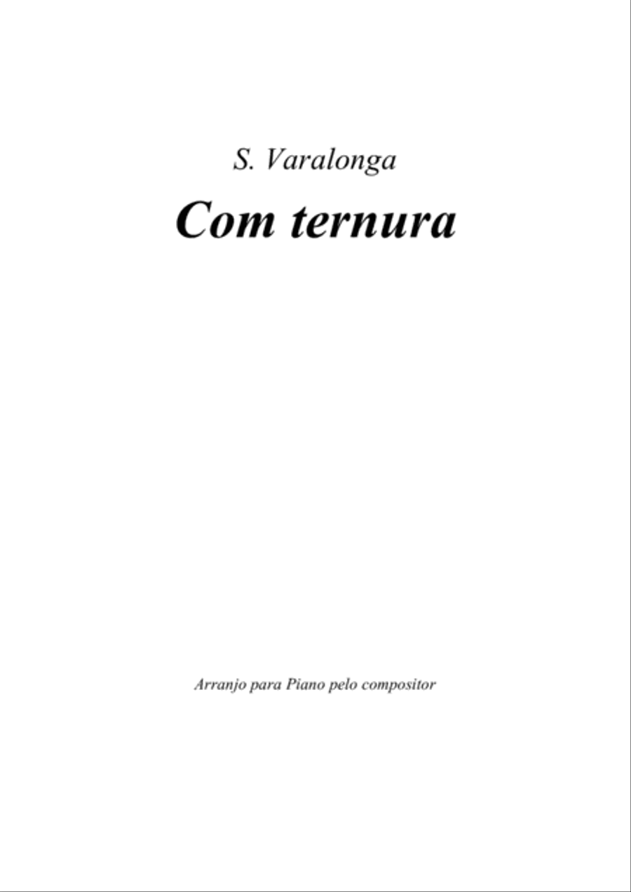 Sérgio Varalonga - "Com ternura", arranjo para piano ("With tenderness", arranged for piano by the image number null