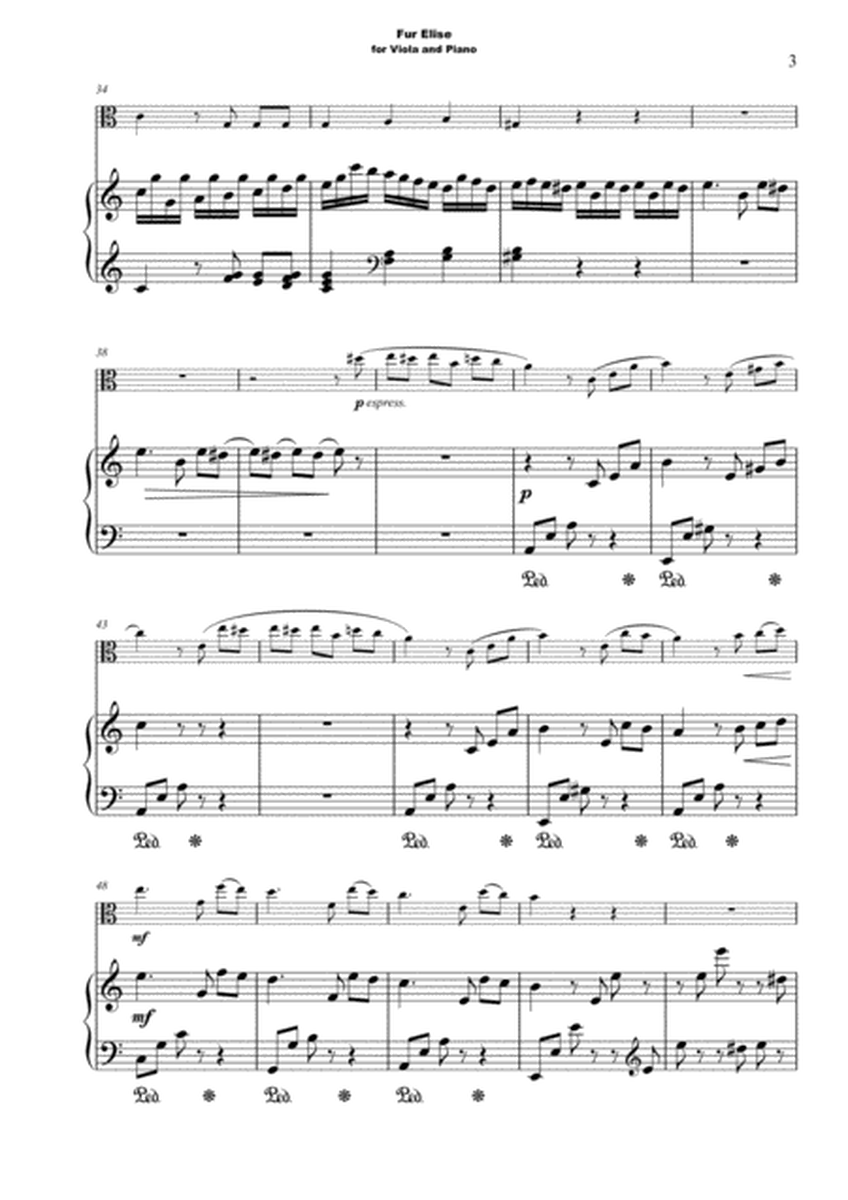 Für Elise, for Viola and Piano