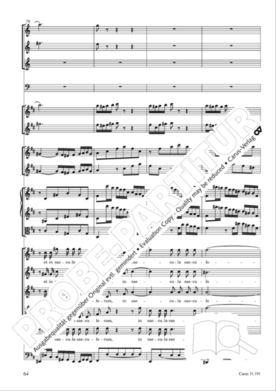 Gloria in excelsis Deo SSATB scores gallery preview page 64