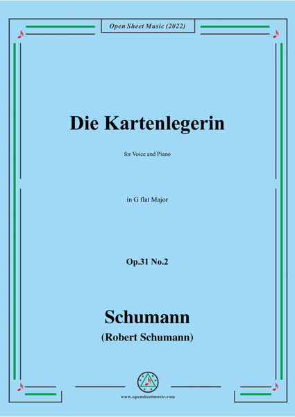 Schumann-Die Kartenlegerin,Op.31 No.2,in G flar Major image number null